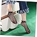 PRETYZOOM Fashionable Mesh Socks Ankle Women's Fishnet Socks Pearl Detail Soft and Comfortable