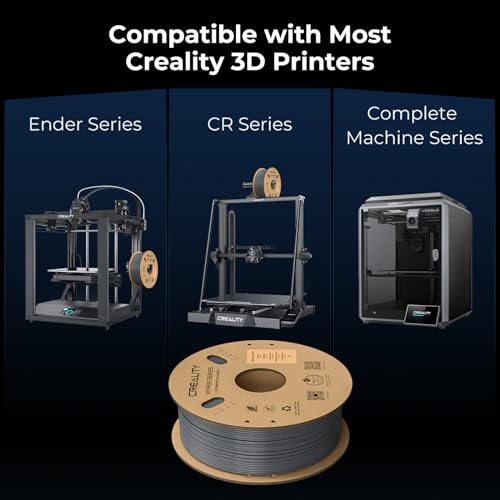 Image of Creality Hyper ABS Filament 1.75mm 4KG, High-Temperature Resistant, High Impact Strength, Stable Printing Performance, + /- 0.05mm Accuracy(Black