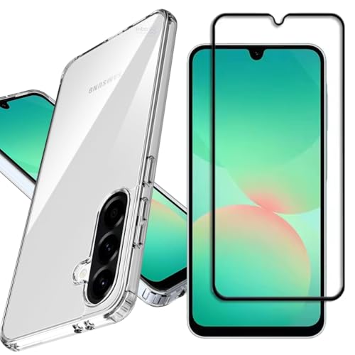 Kit Proteção Samsung Galaxy A26, Capa Transparente TPU + Película 3D de Vidro Temperado