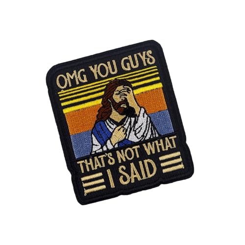 Mbiyhgta Parches cristianos para planchar, parche para coser de Jesús | Parche para chaqueta Parches para chaqueta | Coser apliques parche religioso, parche bordado con citas de Jesús, accesorios de