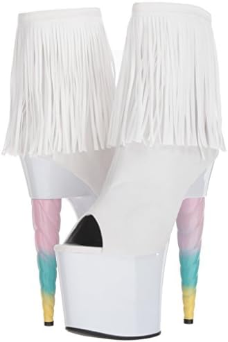 Ellie Shoes Women's 777-prince Platform Sandal, White, 8 US/8 M US | Image 5