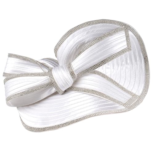 Chapeau bibi femme fête mariage nœud strass accessoire cheveux cérémonie