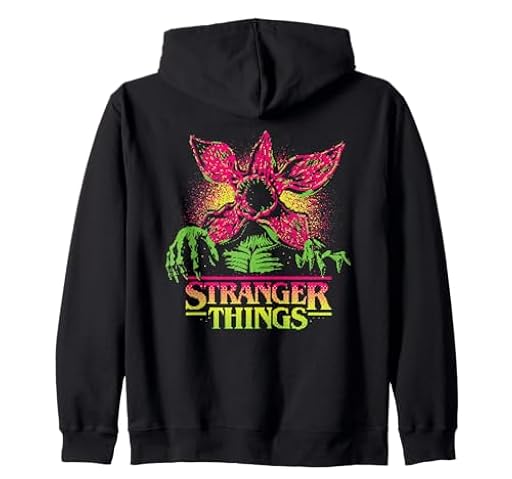 Stranger Things Neon Demogorgon Sudadera con Capucha | Ya disponible en tu tienda friki favorita! En mundofriki.es! Stranger Things Neon Demogorgon Sudadera con Capucha | Ya disponible en tu tienda friki favorita! En mundofriki.es!
