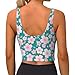 Comfort Fit Spring Pink Blossom Trees Cherry Flowers Art Sports Vest for Women Girls, U-Shaped Back Athletic Tank Tops with Bralette Pads Fast Dry Shirts for Yoga Workout
