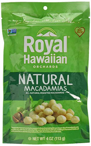 Royal Hawaiian Orchards Macadamias Natural Roasted, 4 Ounce