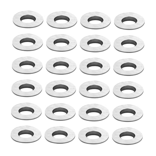 FOMIYES 50pcs Glasses Accessories Spacers Washers Glasses Gasket Replacement Convex Gaskets Parts Sturdy Gaskets Glasses Convex Gasket Parts Glasses Frame Repair Stainless Steel