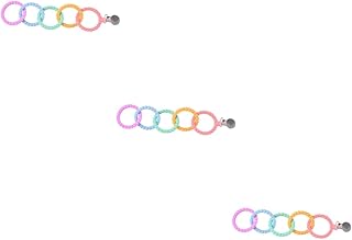 SAFIGLE 3 Pçs Chupeta De Silicone Chupetas De Bebê Chupeta Infantil Chupeta De Bebê Correntes Mordedor Titulares De Brinquedo De Dentição Bebê Dentição Alívio Tiras De Chupeta Frisado