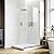 36" W * 78" H Fixed Frameless Shower Screen - 5/16"(8mm) Thick Clear Tempered Glass Panel, Single Shower Door for Bathroom, (Matte Black, 36“ W x 78" H)