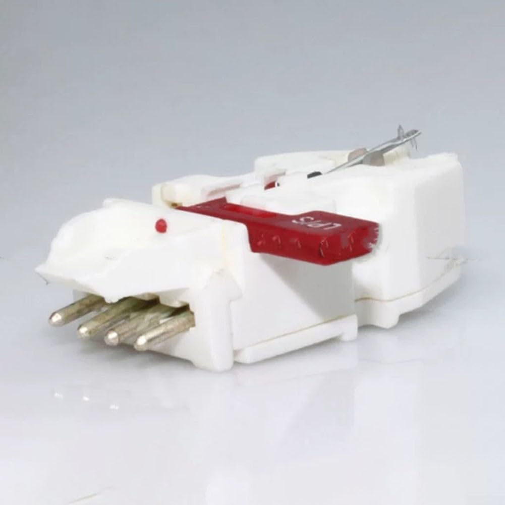Aguja de cartucho móvil blanco para tocadiscos T25/2 y T23/2, pieza de repuesto de material ABS para tocadiscos de vinilo, diseño compacto para