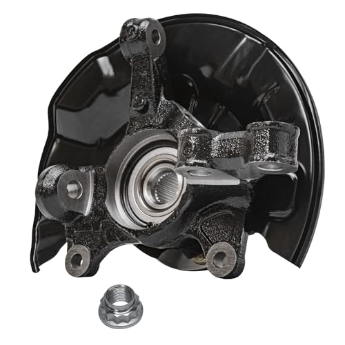 Image of Detroit Axle - Front Left Steering Knuckle for 09-18 Toyota Corolla, 09-14 Matrix, 2009 2010 2011 2012 2013 2014 Steering Knuckle & Wheel Bearing Hub Assembly Replacement