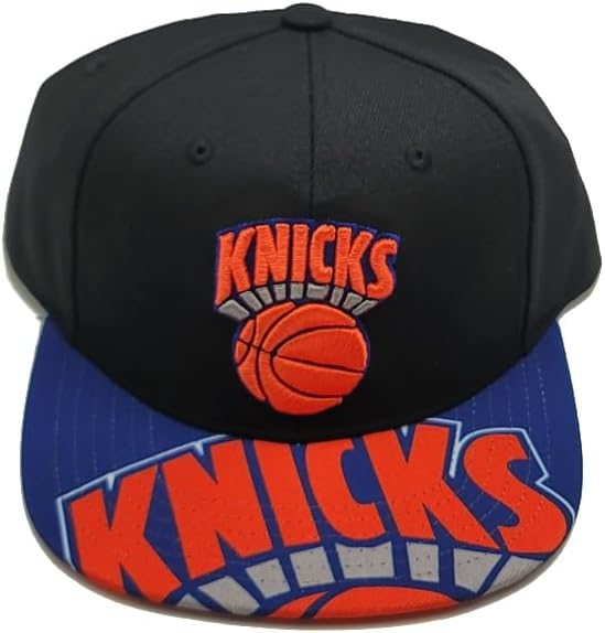 Mitchell & Ness New York Knicks New Swingman Pop Black Blue Era Snapback Hat Cap