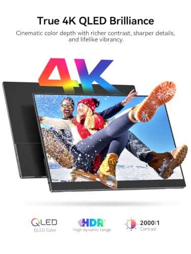 Image of UPERFECT 4K 120Hz Portable Monitor Touchscreen, 16 inch 600Nits Gaming Monitor