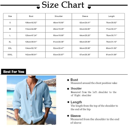 Guayabera Shirts for Men Cotton Linen Tropical Hoodies Button Down Holiday Casual Hawaiian Long Sleeve Loose Tops3
