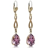 Jugendstil Ohrhänger mit großen Tropfen in der Farbe Iris von NOBEL SCHMUCK