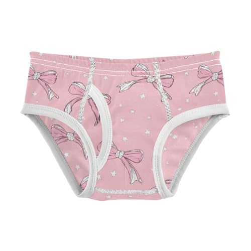 Wusikd Cute Pink Bows Ribbons (3) Boys' Underwear Cotton Boys Briefs Soft Toddler Underwear 2T