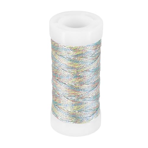 Hilo metálico para bordado de 46 yardas color neón miniatura 1