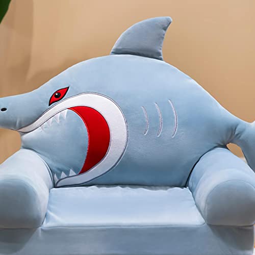 Housse fauteuil enfant requin extensible en peluche douce pour son cocon - 6