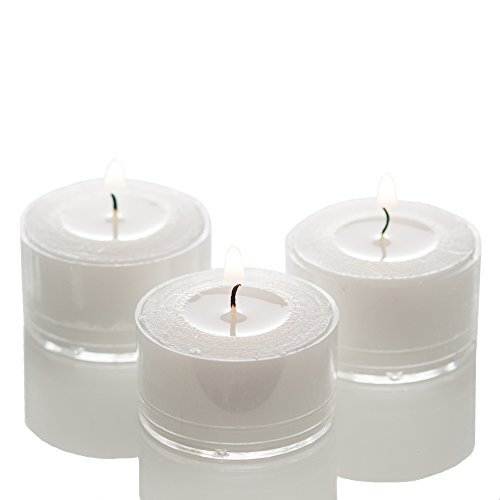 Richland Clear Extended Burn Tealight Candles - White Unscented Set of 400