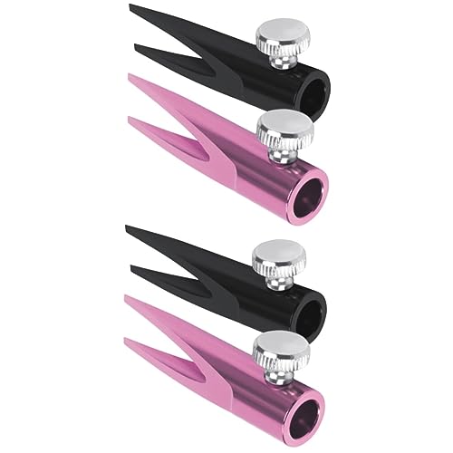 Sacapuntas de aluminio cilíndricos para lápices escolares y cejas, pack de 4 unidades