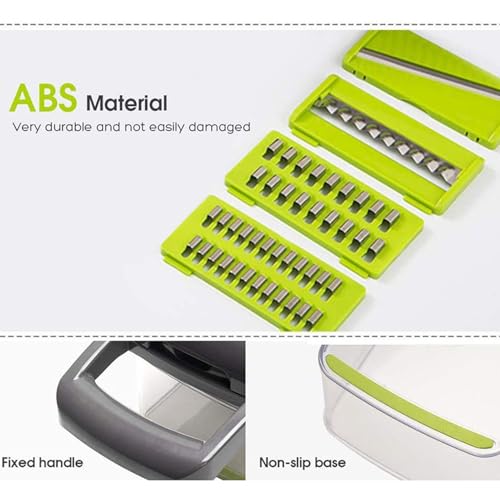 VBESTLIFE Cortador manual de vegetales con contenedor 1.5L miniatura 5