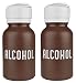 Menda 35601 HDPE 8oz Alcohol Dispensing Bottle, with Lasting-Touch Pump, Brown (2)