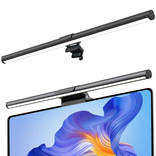 Image of 45CM Monitor LED Light Bar for Laptop & Computer Screen | USB Powered Eye-Care Desk Lamp with 3 Color Mode | Stepless Dimming & No Screen Glare Reading Light for Home, Office & Gaming Setup