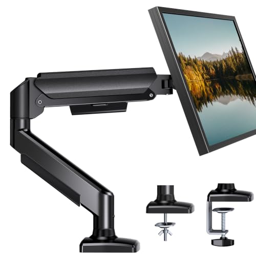 HUANUO Single Monitor Arm 13-34 Inch, Adjustable Gas Spring Arm, Monitor Desk Mount for 4.4-22lbs...