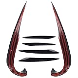 Für Mercedes-For E Klasse W213 S213 vor 2016 bis 2020 Frontstoßstange Nebelscheinwerfer Trim Splitter Spoiler für AMG Line 4-Türer Limousine (schwarzes Set)