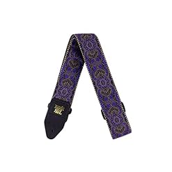 Ernie Ball Sangle en jacquard, motif cachemire violet - Les Beatles, Paul McCartney, John Lennon, RIngo Starr, George Harrison Ernie Ball Sangle en jacquard, motif cachemire violet – Image 2