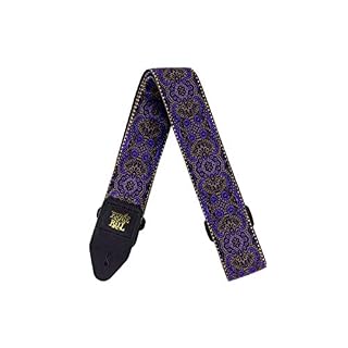 Ernie Ball Sangle en jacquard, motif cachemire violet - Les Beatles, Paul McCartney, John Lennon, RIngo Starr, George Harrison Ernie Ball Sangle en jacquard, motif cachemire violet – Image 2