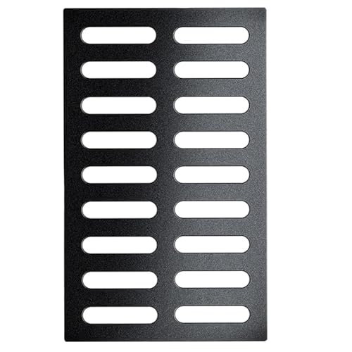 Couvercle de regard encastré 38 cm haute résistance avec grille en fonte