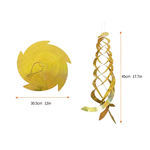 Uposao 4PCS Bird Repellent Spiral Reflectors - Image 4