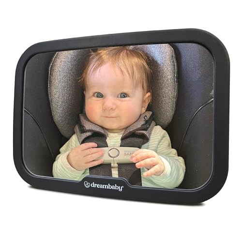 Image of Dreambaby 360° Adjustable Rear Facing Baby Car Mirror - Wide Angle, Clear View Backseat Infant Mirror for Car