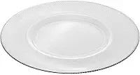 WOLFF - Sousplat com Fio Prata Thin Edge 33cm Cristal Ecológico