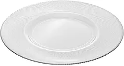 WOLFF - Sousplat com Fio Prata Thin Edge 33cm Cristal Ecológico