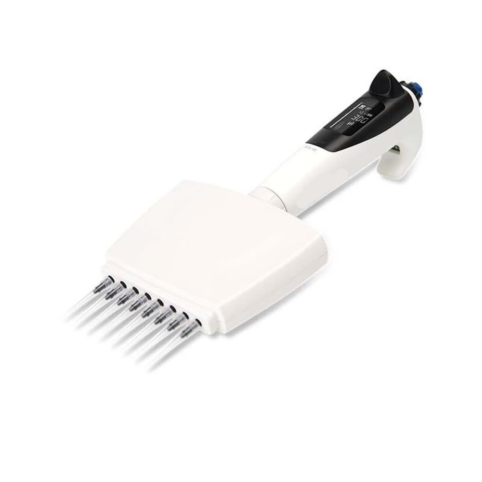 Pipetor 8-kanałowa Wielofunkcyjna Pipeta Elektryczna 0,5-10ul/10-100ul/15-300ul/30-300ul Laboratoryjna dla Laboratorium(10-100μL)