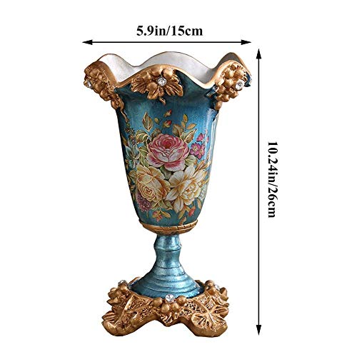 Vase fleur résine rétro incassable pour centre de table stable - 6