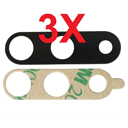 ePartSolution Lot of 3 Replacement for Samsung Galaxy Note 10 | Galaxy Note 10 Plus Rear Main Back Camera Lens Glass Cover + Adhesive USA