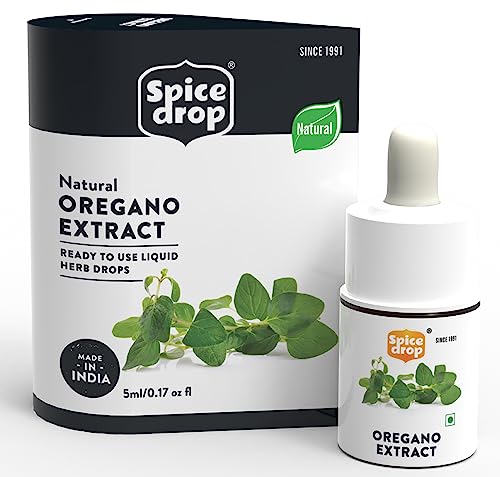 Image of Spice Drop Oregano Extract | 100% Natural | Soups, Pasta, Pizza, Spaghetti, Gourmet Dishes | 5ml (180 drops) | Herb Extract | Authentic | Vegan | Keto Friendly | Non-GMO | Squeeze, Drop And Stir