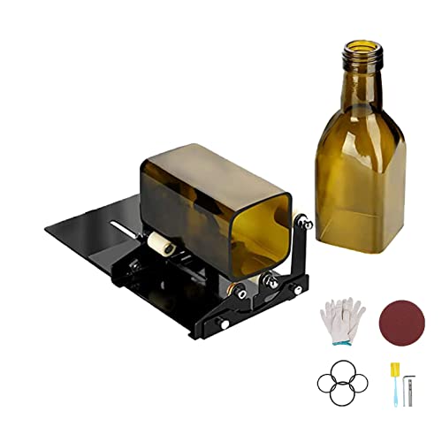 Reviews de Herramientas para cortar vidrio al mejor precio. 44 Cortador de Botellas de Vidrio, Kit de Herramientas de Corte Botella, Cortador Profesional de Jarrones de Bricolaje Adecuado para Vino, Cerveza, Whisky, se Puede Utilizar Como...