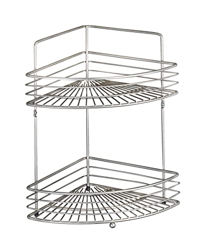 WENKO Eckwandregal Mod. Milano elegantes Badezimmerregal mit 2...