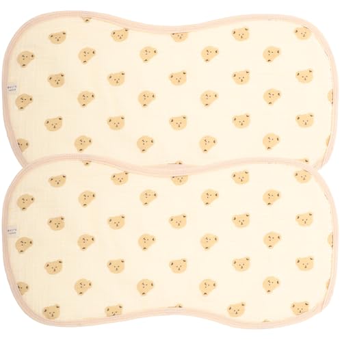 GALPADA Bavoir D'épaule en Coton Ultra Doux pour Bébé Fille 2 Pièces Absorbant Salive et Couvrant Entièrement les Épaules pour Repas et Toilette