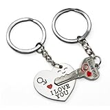 Keyring to My Heart Cute Couple Keychain Love Keychain Key Ring-'I LOVE YOU'