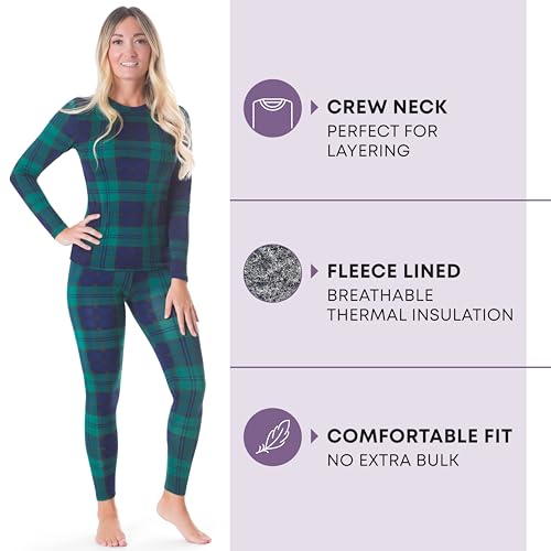 Image of Rocky Thermal Underwear For Women (Thermal Long Johns Set) Shirt & Pants, Base Layer w /Leggings /Bottoms Ski /Extreme Cold