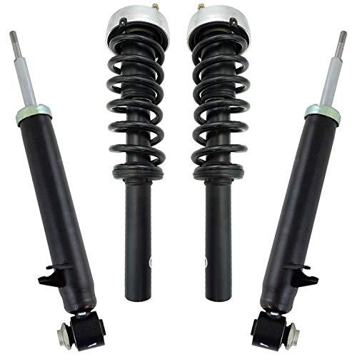 Image of TRQ Front and Rear Complete Strut Assembly & Shock Absorber Kit Complete Strut & Coil Spring Assembly Compatible with 2007-2013 BMW X5 2008-2014 X6