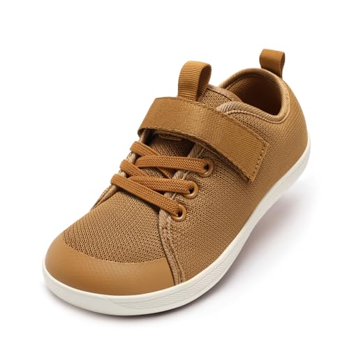 Rihero Kids Barefoot Shoes Boys Girls Wide Toe Box Walking Shoes Breathable Toddler Little Big Kid Sneakers