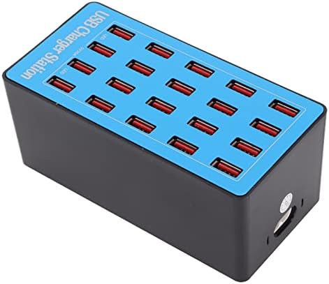 Estación de Carga Rápida USB de 100 W y 20 Puertos, Cargador Rápi...