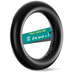 10×2.125 Heavy-Duty Inflatable Inner Tube Replacements Compatible with Ninebot by Segway D18W,D28U,F65,F40,F30,F25 Scooter Pneumatic Inner Tires 10 Inch Thicken Inflated Spare Tyre