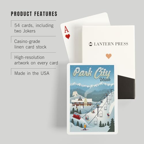 Juego de Naipes Póker Retro Ski Hill 52 Cartas miniatura 3