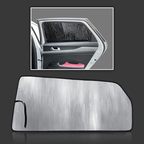Custom Fit Rear Side 2nd-Row Window (2pcs) Sun Shade Compatible with 2021 2022 2023 2024 2025 Kia K5 Sedan, Sunshade UV Reflector Privacy Protection (Made in USA)